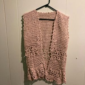 Handmade crocheted vest